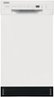 Frigidaire - 18" Compact Front Control Built-In Stainless Steel Tub Dishwasher, 52 dBA - White