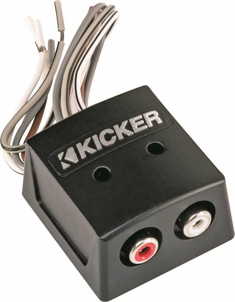 KICKER - Speaker wire-to-RCA Converter - Black