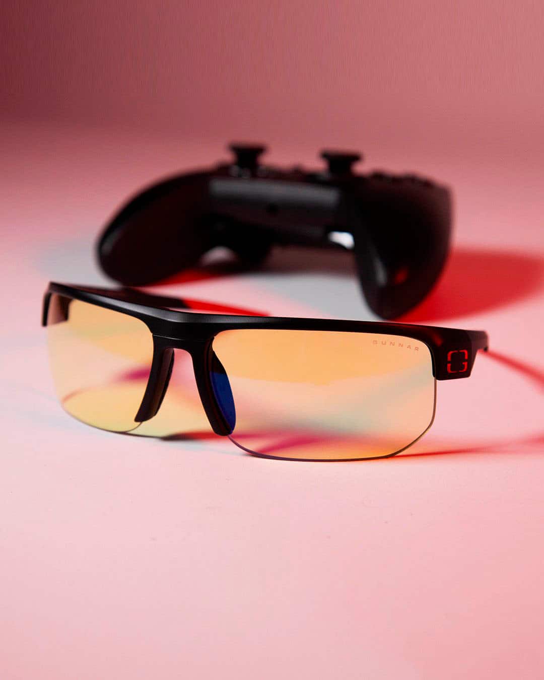 GUNNAR - Torpedo Computer Glasses with Blue Light Reduction , Amber Lenses - Onyx