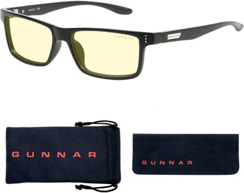 GUNNAR - Vertex Computer Glasses with Blue Light Reduction , Amber Lenses - Onyx