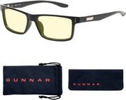 GUNNAR - Vertex Computer Glasses with Blue Light Reduction , Amber Lenses - Onyx