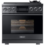 Dacor - 36 in. Wide 6 Burner Contemporary 5.4 Cu. Ft. Self-Cleaning Freestanding Gas Convection Range, LP Convertible - Graphite