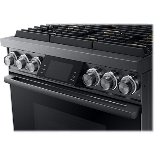Dacor - 36 in. Wide 6 Burner Contemporary 5.4 Cu. Ft. Self-Cleaning Freestanding Gas Convection Range, LP Convertible - Graphite