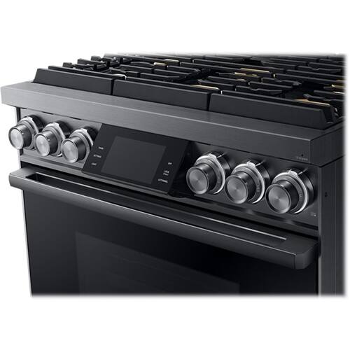 Dacor - 36 in. Wide 6 Burner Contemporary 5.4 Cu. Ft. Self-Cleaning Freestanding Gas Convection Range, LP Convertible - Graphite
