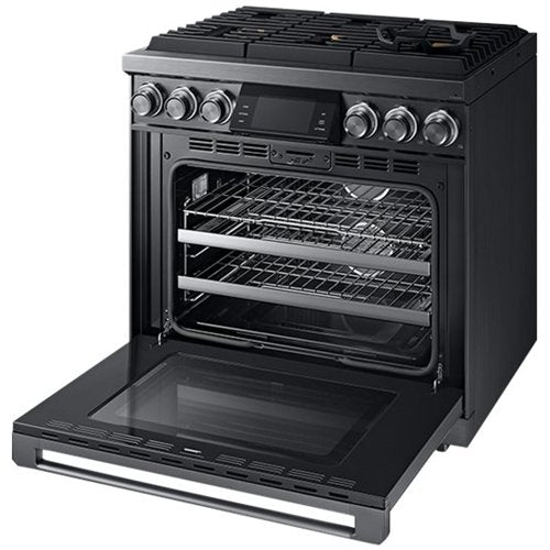 Dacor - 36 in. Wide 6 Burner Contemporary 5.4 Cu. Ft. Self-Cleaning Freestanding Gas Convection Range, LP Convertible - Graphite