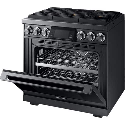 Dacor - 36 in. Wide 6 Burner Contemporary 5.4 Cu. Ft. Self-Cleaning Freestanding Gas Convection Range, LP Convertible - Graphite