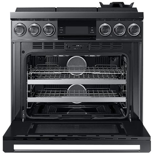 Dacor - 36 in. Wide 6 Burner Contemporary 5.4 Cu. Ft. Self-Cleaning Freestanding Gas Convection Range, LP Convertible - Graphite