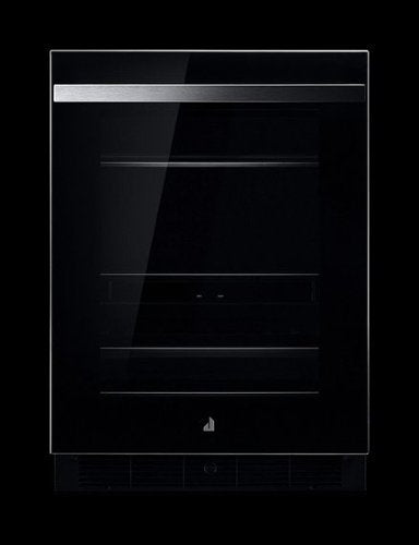 JennAir - 13-Bottle Built-In Dual Zone Beverage Cooler - Black Glass