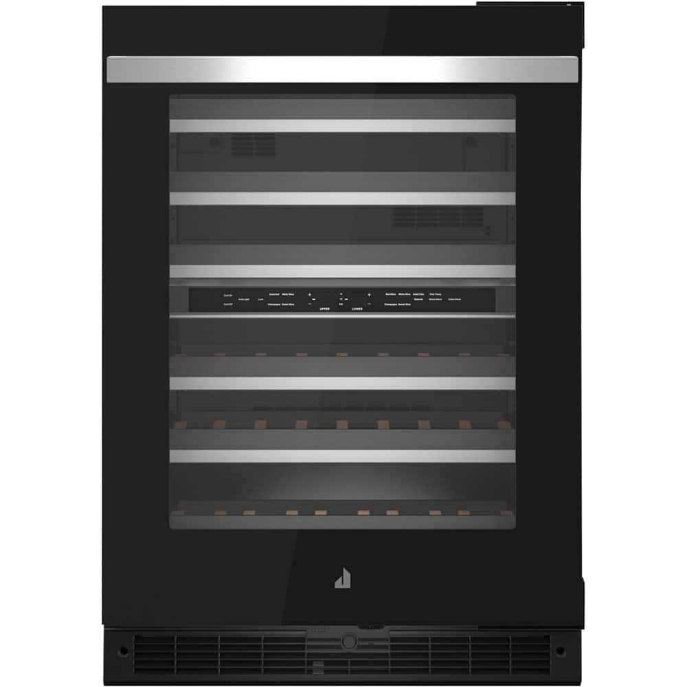 JennAir - 45-Bottle Built-In Dual Zone Wine Cellar - Black