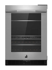 JennAir - 13-Bottle Built-In Dual Zone Beverage Cooler - Stainless Steel