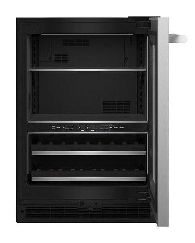 JennAir - 13-Bottle Built-In Dual Zone Beverage Cooler - Stainless Steel