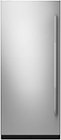 JennAir - RISE Left Swing Door Panel Kit for Select 36" Jenn-Air Built-In Column Refrigerators - Stainless Steel