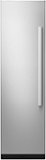 JennAir - NOIR Left-Swing Door Panel Kit for Select 24" Jenn-Air Built-In Column Refrigerators - Stainless Steel