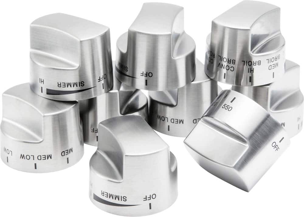 Viking - Control Knob Set for Ranges - Stainless Steel
