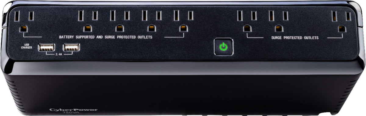 CyberPower - 750VA Battery Back-Up System - Black