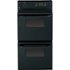 GE - 24" Built-In Double Electric Wall Oven - Black