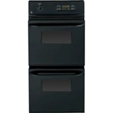 GE - 24" Built-In Double Electric Wall Oven - Black