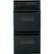 GE - 24" Built-In Double Electric Wall Oven - Black