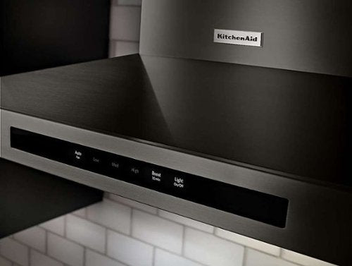 KitchenAid - 30 inches - Externally Vented - Wall Range Hood - Black Stainless Steel