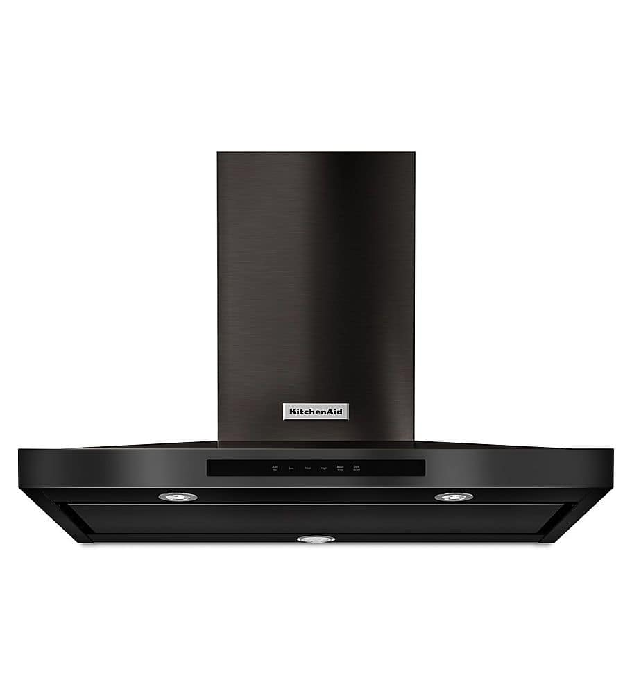 KitchenAid - 36 inches - Externally Vented - Wall Range Hood - Black Stainless Steel