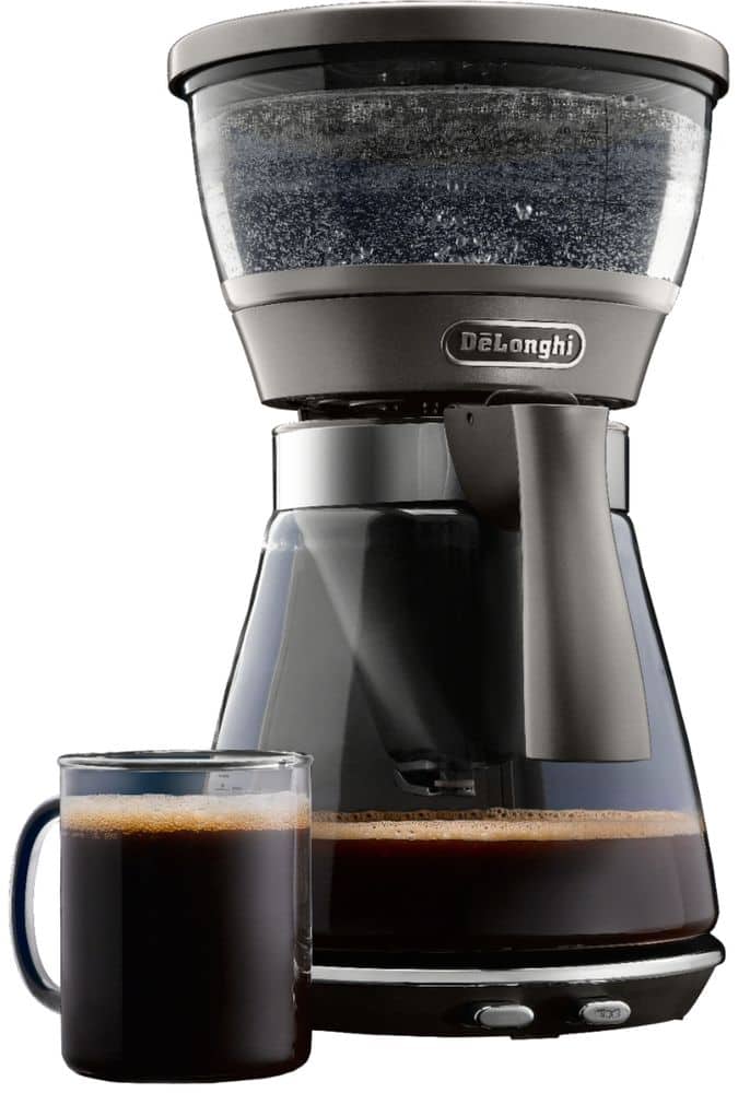 De'Longhi - 8-Cup Coffee Maker - Silver Metallic