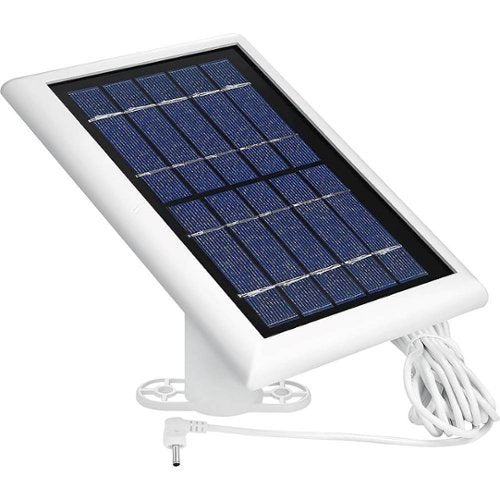 Wasserstein - Solar Panel for Ring Spotlight Cam/Plus/Pro, Battery, Stick Up Cam/Pro, Battery & Outdoor Cam Plus, Battery (2-Pack) - White