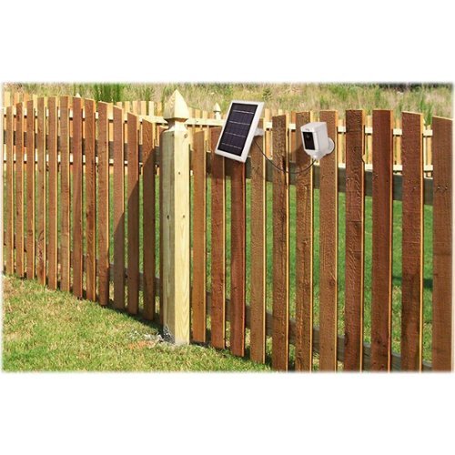Wasserstein - Solar Panel for Ring Spotlight Cam/Plus/Pro, Battery, Stick Up Cam/Pro, Battery & Outdoor Cam Plus, Battery (2-Pack) - White