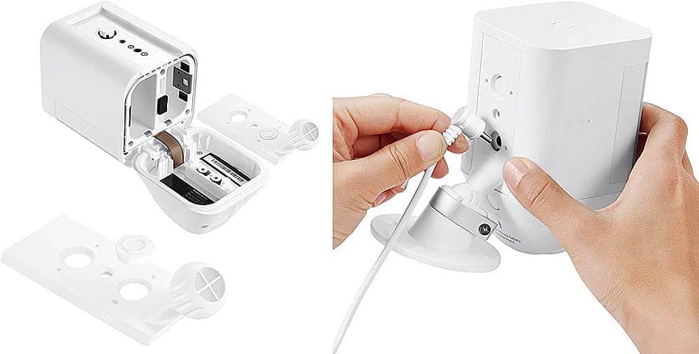 Wasserstein - Solar Panel for Ring Spotlight Cam/Plus/Pro, Battery, Stick Up Cam/Pro, Battery & Outdoor Cam Plus, Battery (2-Pack) - White