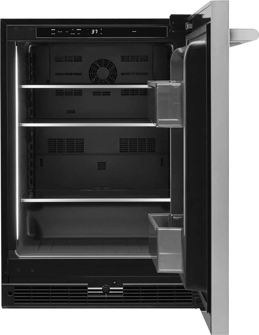 JennAir - 5 Cu. Ft. Built-In Mini Fridge - Stainless Steel