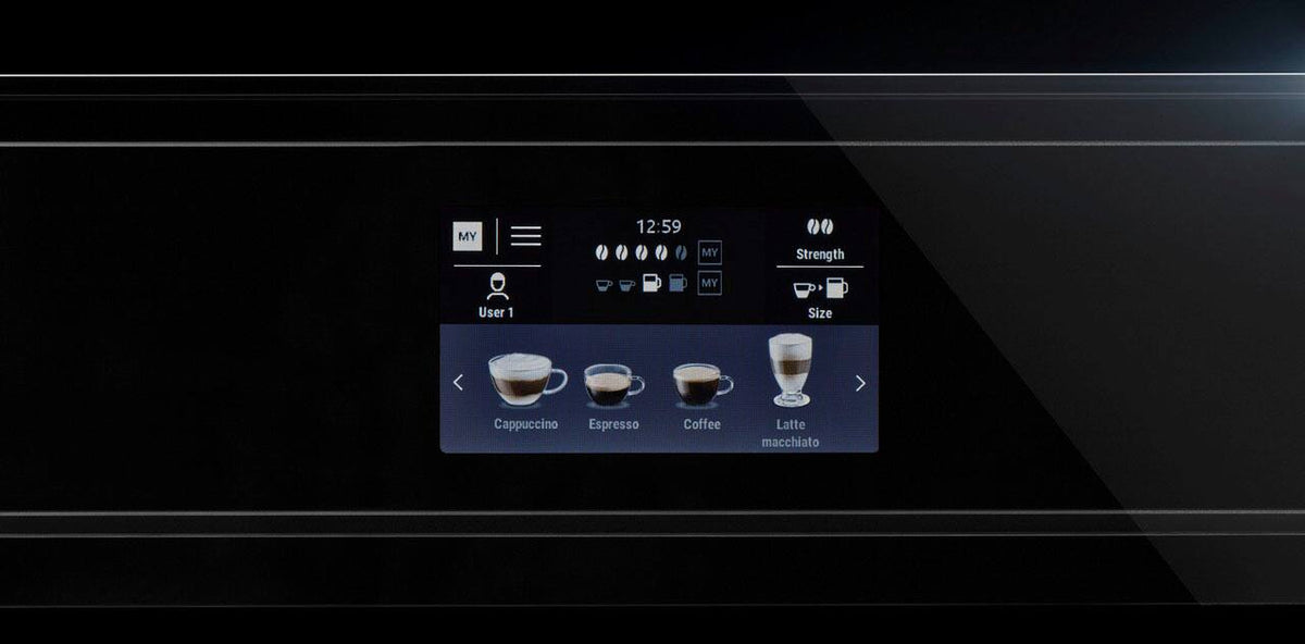 JennAir - Noir Coffee Maker and Espresso Machine - Black Floating Glass