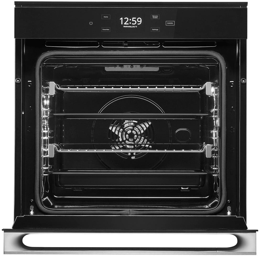 JennAir - NOIR 24" Built-In Single Electric Convection Wall Oven - Floating Black Glass