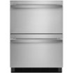 JennAir - NOIR 4.7 Cu. Ft. Built-In Double Refrigerator Drawers - Stainless Steel