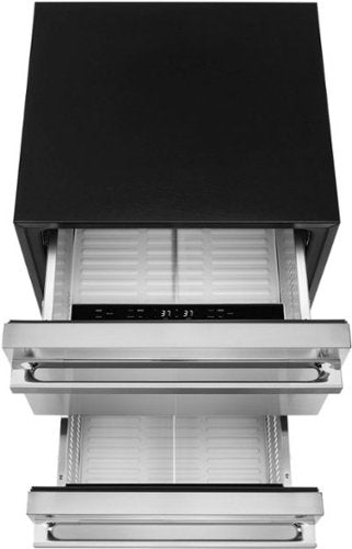 JennAir - NOIR 4.7 Cu. Ft. Built-In Double Refrigerator Drawers - Stainless Steel
