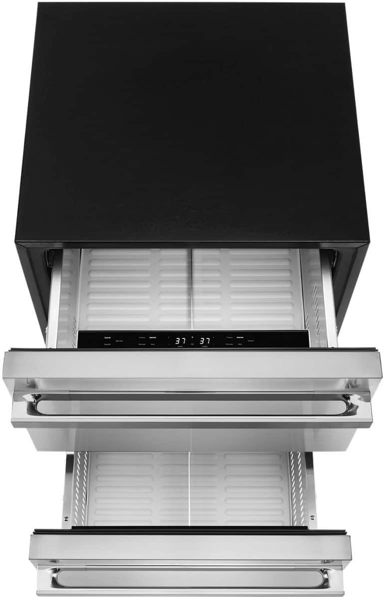 JennAir - NOIR 4.7 Cu. Ft. Built-In Double Refrigerator Drawers - Stainless Steel