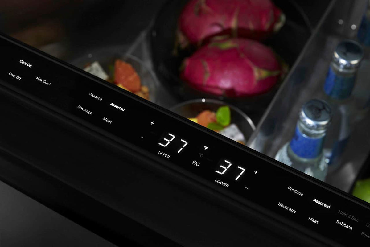 JennAir - NOIR 4.7 Cu. Ft. Built-In Double Refrigerator Drawers - Stainless Steel