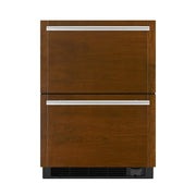 JennAir - 4.7 Cu. Ft. Built-In Double Drawer Refrigerator/Freezer - Custom Panel Ready