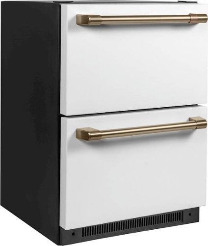 Café - 5.7 Cu. Ft. Built-In Dual-Drawer Refrigerator - Matte White