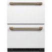 Café - 5.7 Cu. Ft. Built-In Dual-Drawer Refrigerator - Matte White