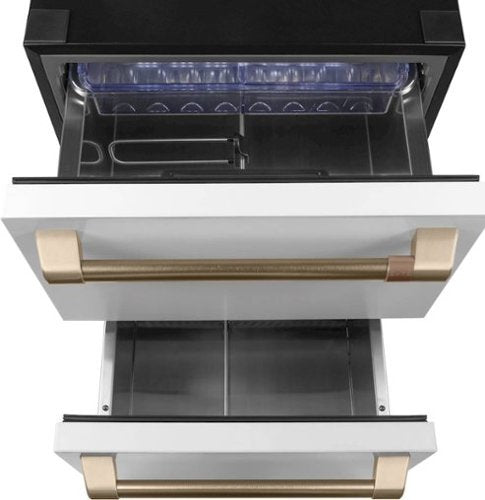Café - 5.7 Cu. Ft. Built-In Dual-Drawer Refrigerator - Matte White
