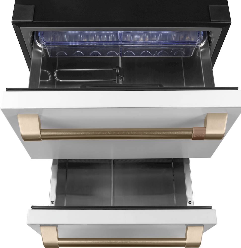 Café - 5.7 Cu. Ft. Built-In Dual-Drawer Refrigerator - Matte White