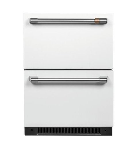 Café - 5.7 Cu. Ft. Built-In Dual-Drawer Refrigerator - Matte White