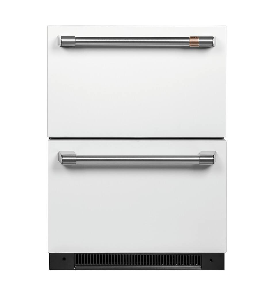 Café - 5.7 Cu. Ft. Built-In Dual-Drawer Refrigerator - Matte White