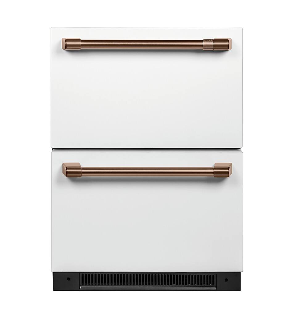 Café - 5.7 Cu. Ft. Built-In Dual-Drawer Refrigerator - Matte White
