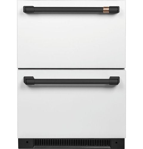 Café - 5.7 Cu. Ft. Built-In Dual-Drawer Refrigerator - Matte White