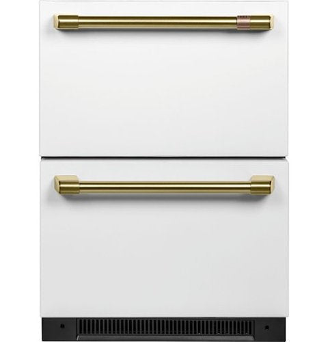 Café - 5.7 Cu. Ft. Built-In Dual-Drawer Refrigerator - Matte White