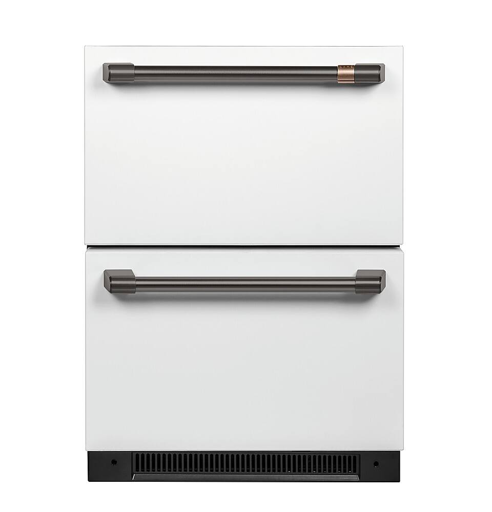 Café - 5.7 Cu. Ft. Built-In Dual-Drawer Refrigerator - Matte White