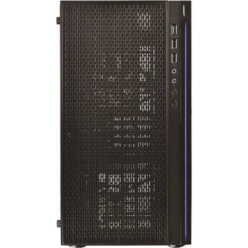 Thermaltake - Versa H18 TG Mid Tower Case - Black/Blue