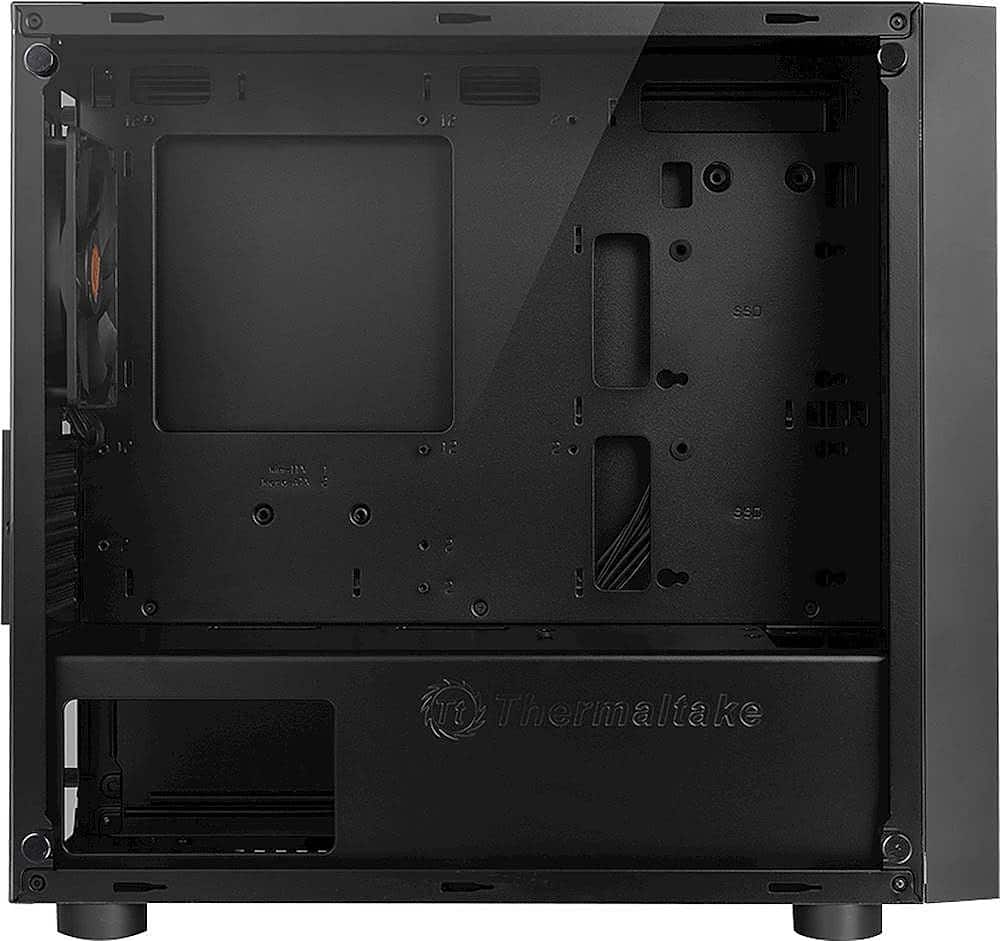 Thermaltake - Versa H18 TG Mid Tower Case - Black/Blue