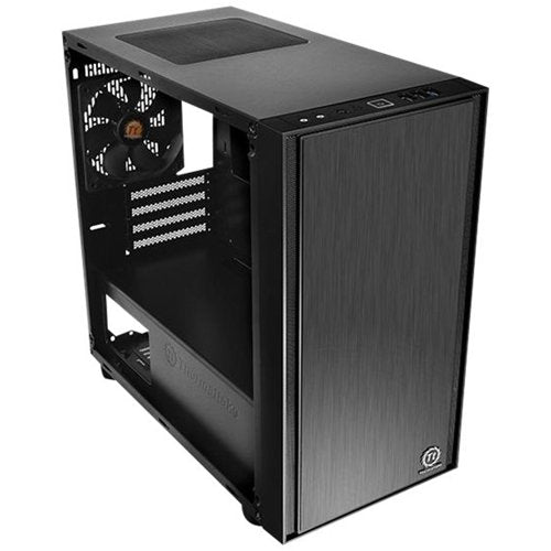 Thermaltake - Versa H17 Micro ATX Mini Tower Case - Black