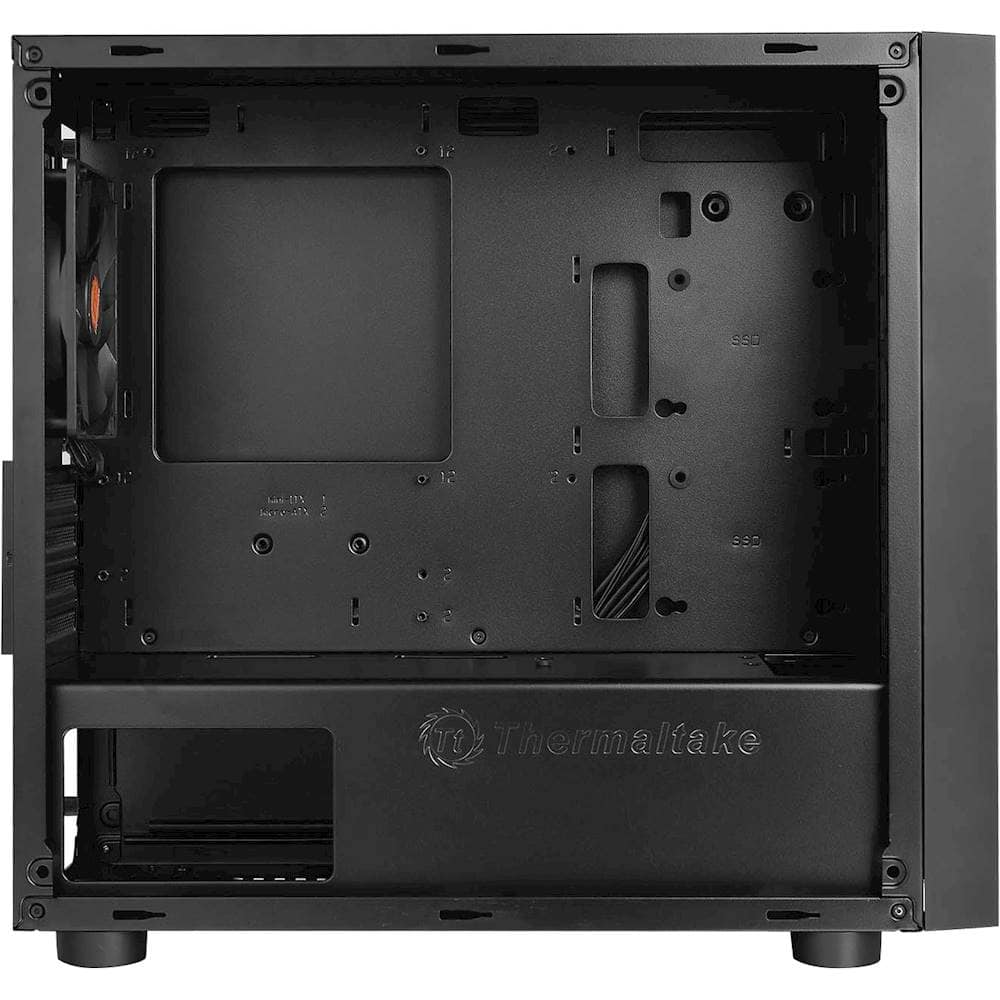 Thermaltake - Versa H17 Micro ATX Mini Tower Case - Black